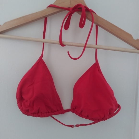 Coral Key Magenta String Bikini top size 10 - Picture 1 of 4